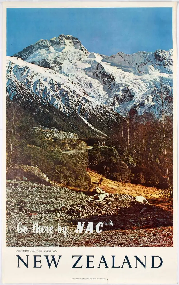 Новая Зеландия NZ National Airways NAC Airlines Network Travel классические настенные наклейки холст