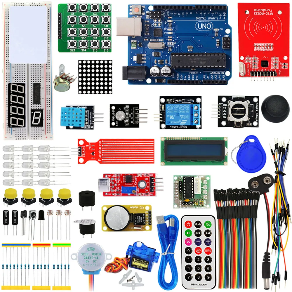 

KEYES RFID ARDUINO learning kit with uno r3 upgrade Arduino starter kit for networking learning