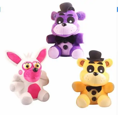 1pcs 18cm Five Nights At Freddy's FNAF Freddy Fazbear Bear & Foxy Plush Toys Doll Soft Stuffed
