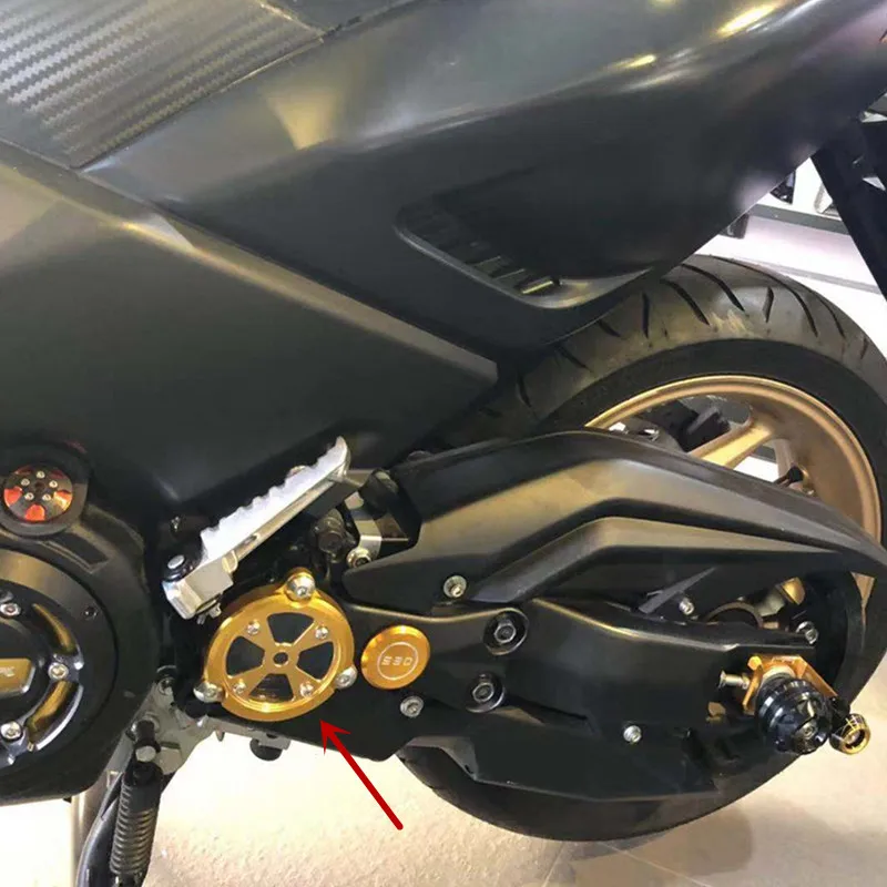 

For Yamaha T-MAX 530 TMAX530 SX DX 2012 2013 2014 2015 2016 2017 2018 Front Drive Shaft Frame Hole protector Guard Cover