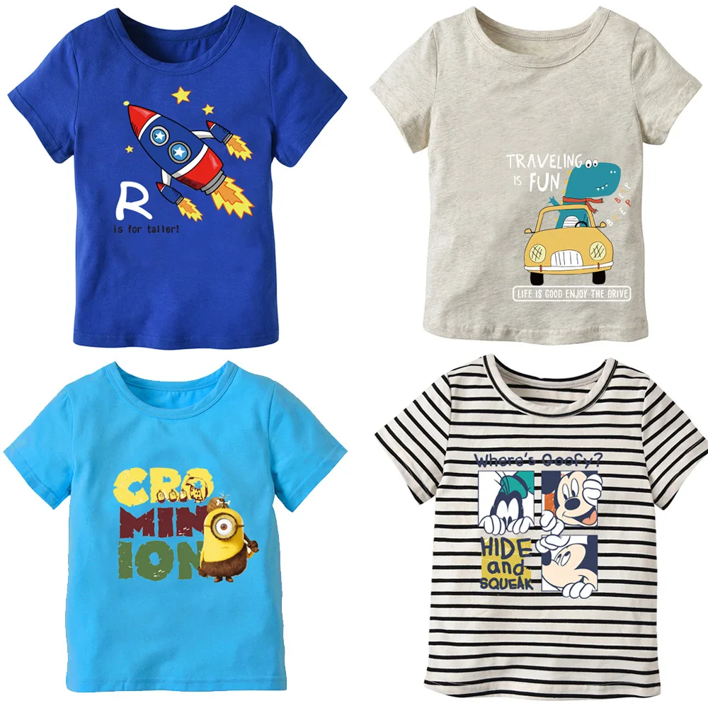 2018 Kids Summer Clothing Children T Shirts Captain Top Tees Cartoon