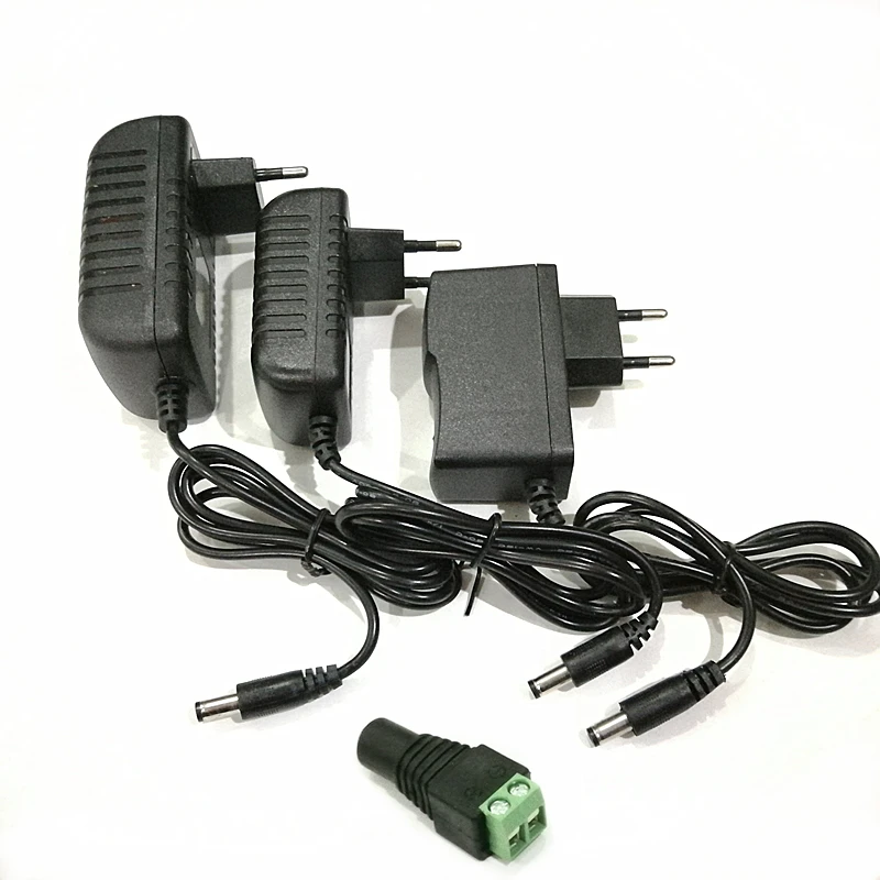 Источник питания и кабель для светодиодной ленты AC100 240V OUT PUT DC 12 в 1/2A/3A/5A/6A/8A/10A