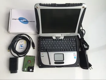 

DA-Dongle j2534 device obd2 diagnostics elite programmer scanner software v145 hdd 160gb laptop cf-19 touch screen ready to work