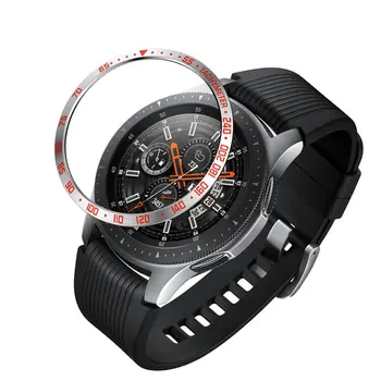 

Replacement Smart Watch Cover Accessories For Samsung Galaxy Watch 42MM/46MM Bezel Ring Adhesive Cover Anti Scratch Metal