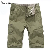 Новые мужские Свободные повседневные шорты Карго брендовые Короткие штаны военный Летний стиль длиной до колена плюс размер 4 цвета шорты D60