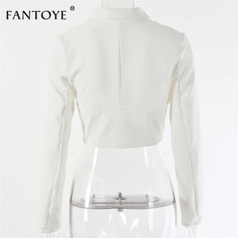Fantoye сексуальный женский корсет с v-образным вырезом, укороченный топ, элегантный осенний Топ, повседневные белые топы, модные женские бюстье, топ, рубашки для женщин
