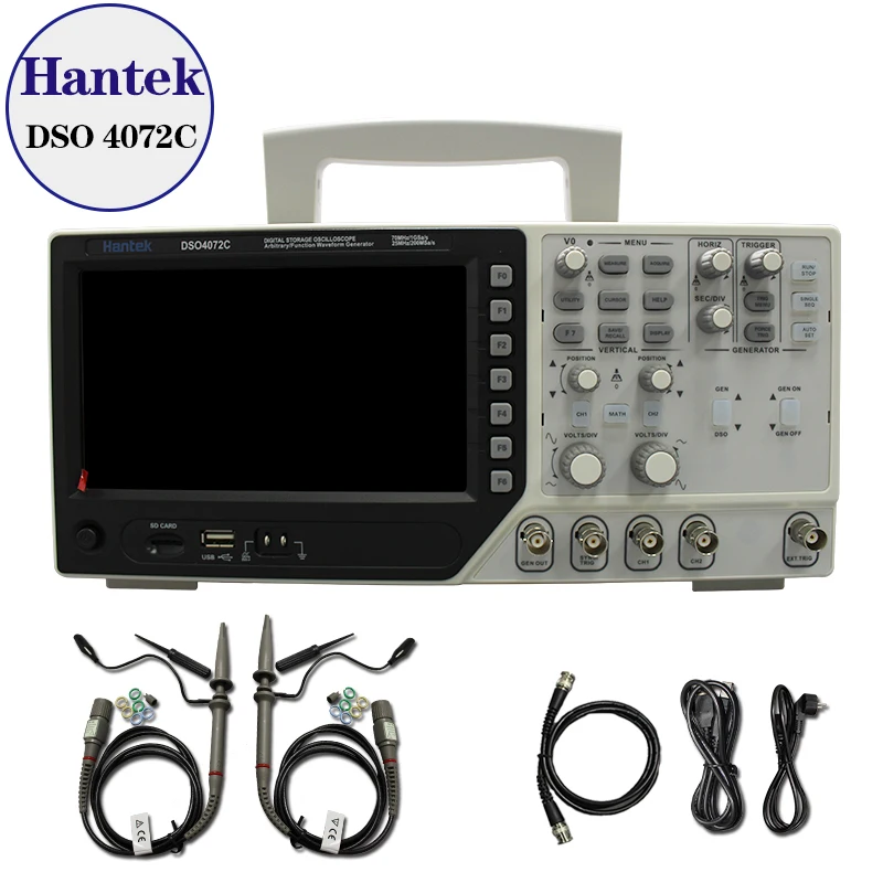 Двухканальный цифровой осциллограф Hantek DSO4072C 1 канальный