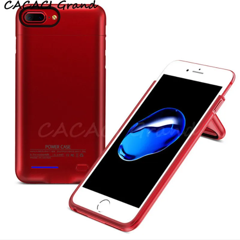

Battery Charger Case For iPhone 6s 6 s 8 With Magnetic Stand Wireless PowerBank External Backup Charging Case For iPhone 7 etui