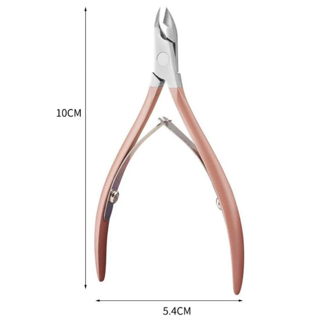 Розовое золото, толкатель для кутикулы ногтей, пинцет, кусачки, кусачки, клипер для удаления омертвевшей кожи, инструмент для ухода за маникюром, красивые кусачки для ногтей
