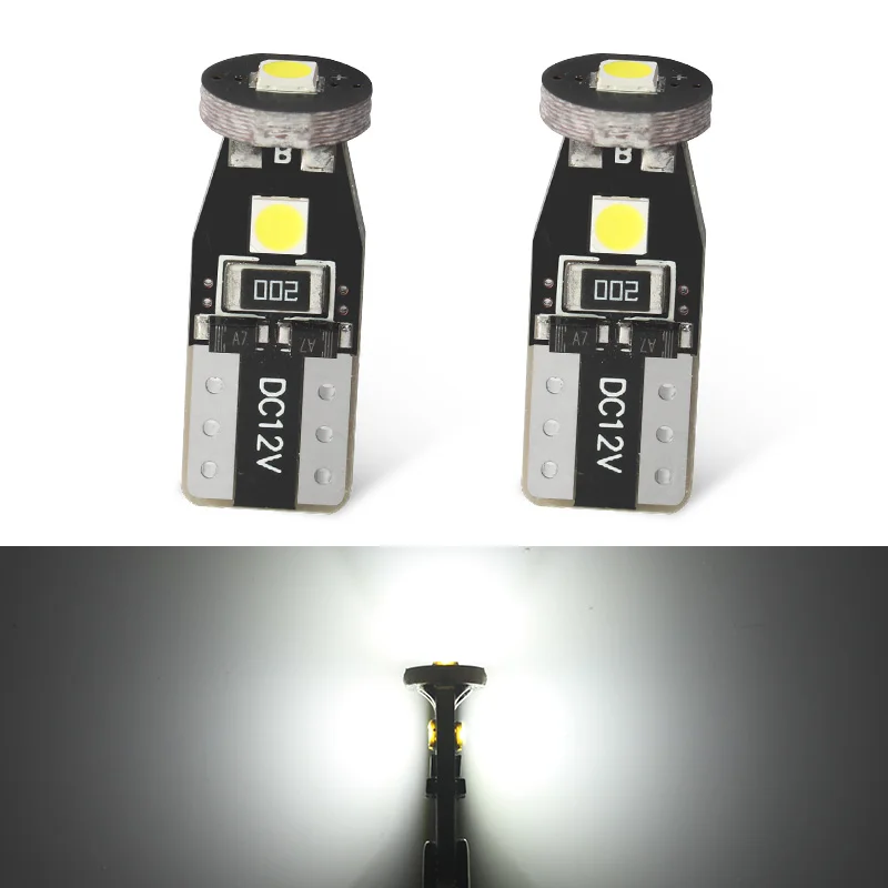

10X LED T10 canbus 3030 error free white wedge lights bulb 3smd Car Side Tail Light band Decoder trun signal light 3 smd