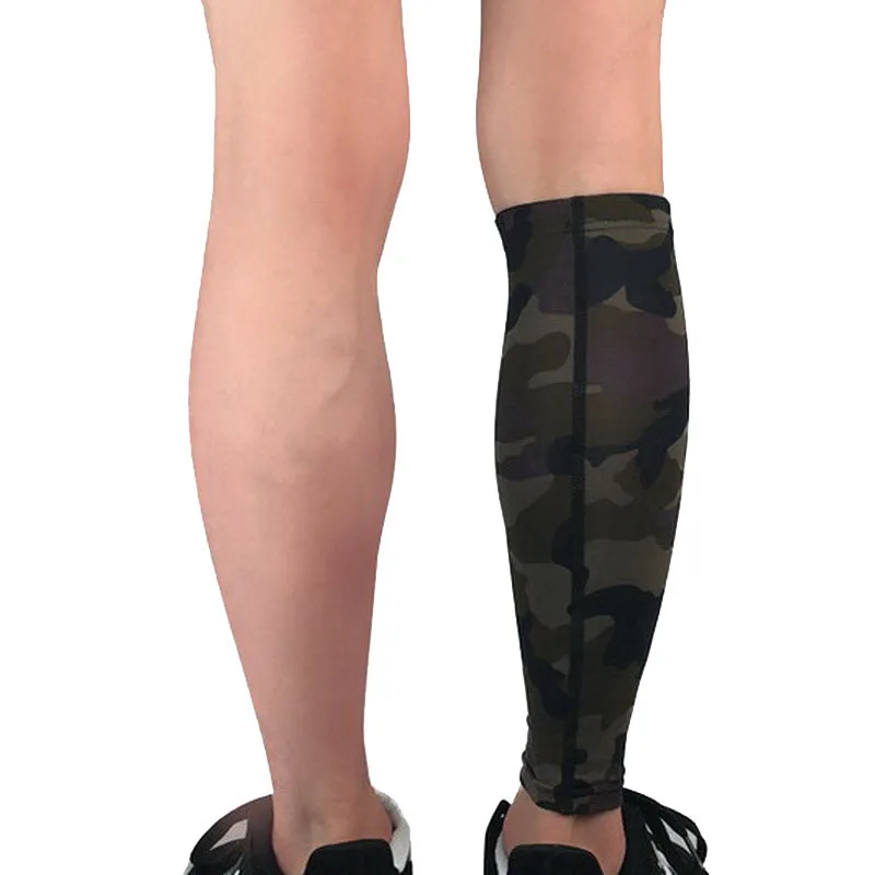 2 Pcs/lot Camouflage Running Shin Guards UV Protector Cycling Leg Calf Compression Sleeves For Tennis Hiking Climbing shinguards