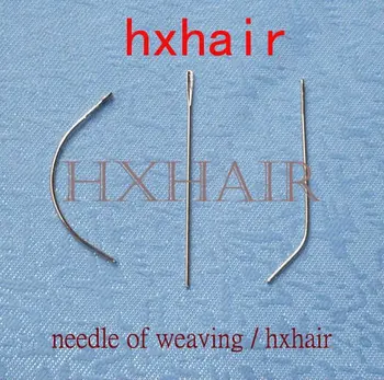 

Freeshipping - 288pcs & 2bags Needle of Weaving / Human Hair Weft Extension Weaving Tools