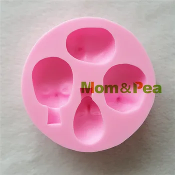 

Mom&Pea 1250 Free Shipping Face Silicone Mold Cake Decoration Fondant Cake 3D Mold Food Grade