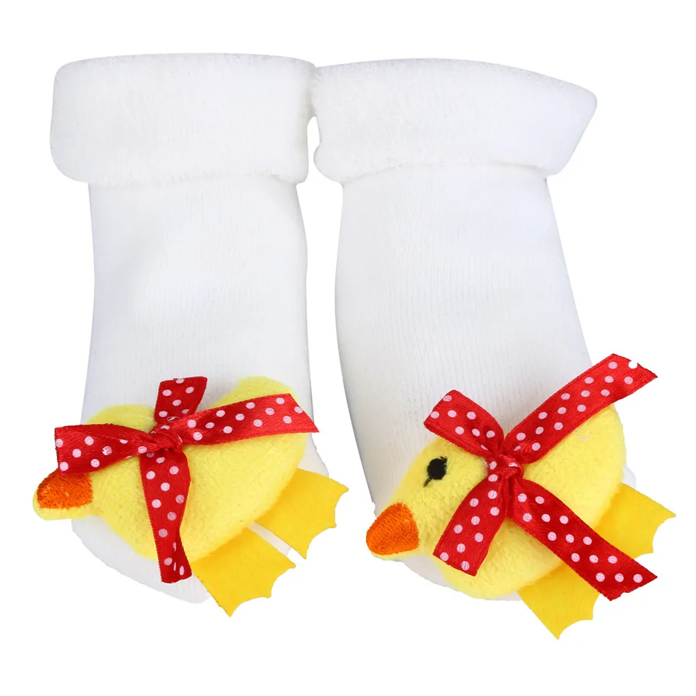 Cute Cartoon Newborn Baby Socks calcetines Kids Baby Girls Boys Anti-Slip Winter Warm Socks Slipper Shoes Boots meias