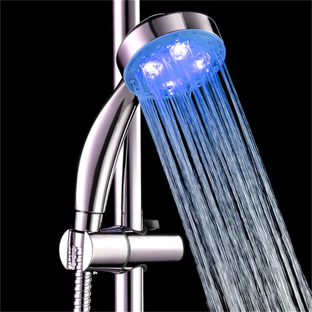 Single Blue Color shower light led with package 8008 A25in Shower Heads from Home Improvement