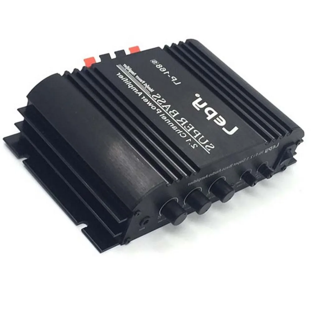 Canais de Áudio Amplificador do Carro Potência Subwoofer 2.1 Automático Baixo Saída Alta Fidelidade Som Estéreo Função Withaux Alto-falante Lp-168s 12 v 15 Automóveis e motos