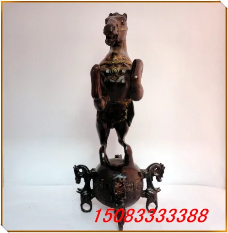 

For dec oration Large Bronze statue copper horse Bronze events bronze sculpture, antique applique crafts