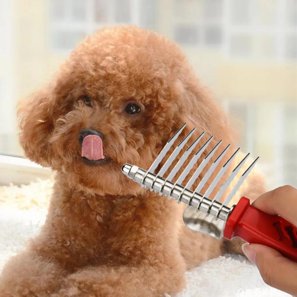 1PC Needle Comb for Pet Dog Short Long Thick Hair Fur ...