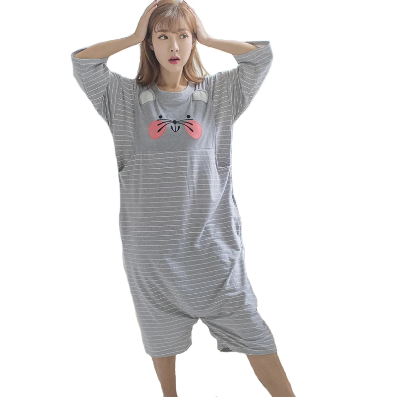 

Soft Fabric Pajama For Pregnant Women Cotton Maternity Nightwear Multiple wearing Clothes Pregnancy Sleepwear Clothing B0447
