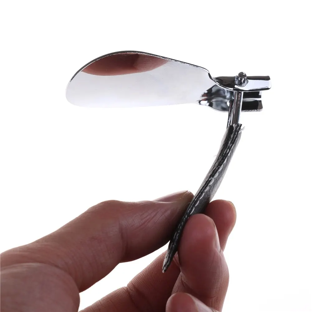 Прочная рожка для обуви из нержавеющей стали складная ручка искусственной кожи