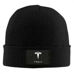 Шапка бини с принтом Tesla для мужчин и женщин вязанные шапочки Skullies теплая зимняя унисекс Лыжная хип хоп шапка