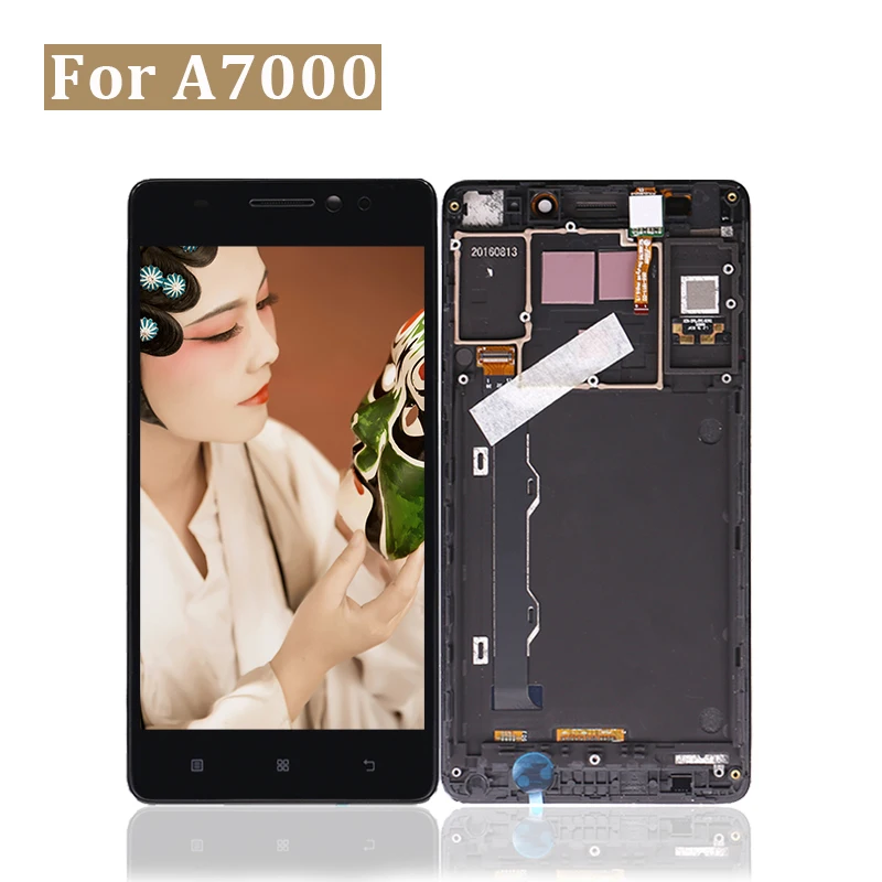 Новый ЖК дисплей для Lenovo A7000 дигитайзер сенсорного экрана в сборе с рамкой экран