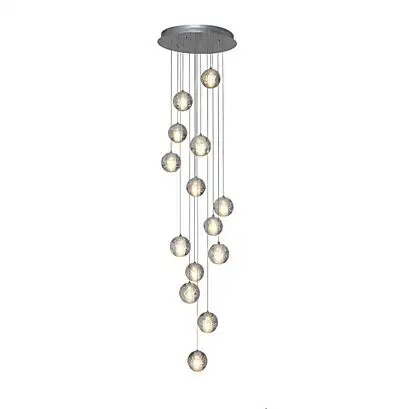 

14 Heads Crystal Ball Design Modern LED Pendant Light Fixtures Dinning Room Hanglamp Indoor Lighting Lamparas Colgantes Pendente