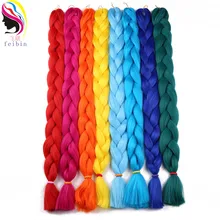 Feibin Twist крючком Джамбо косы синтетические накладные волосы плетение волос 165 г 41 дюймов 104 см