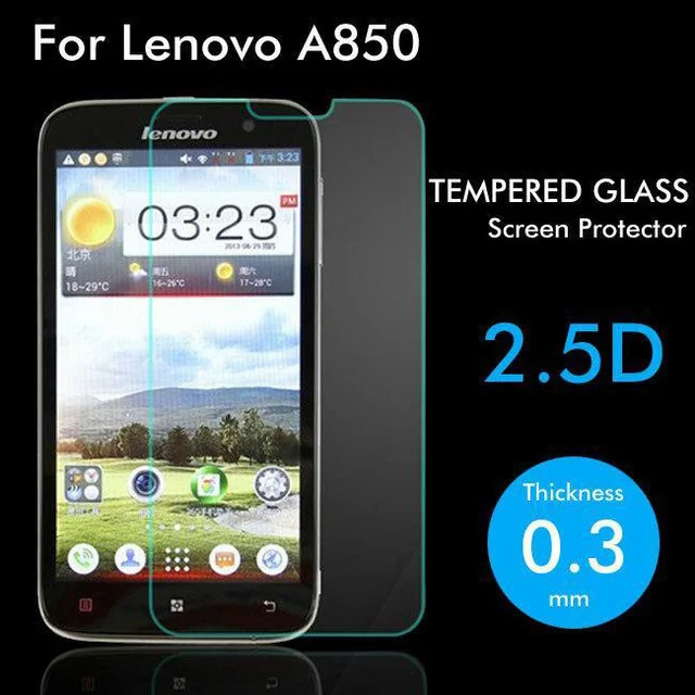 Закаленное стекло 2.5D для Lenovo A850 Высококачественная защитная пленка