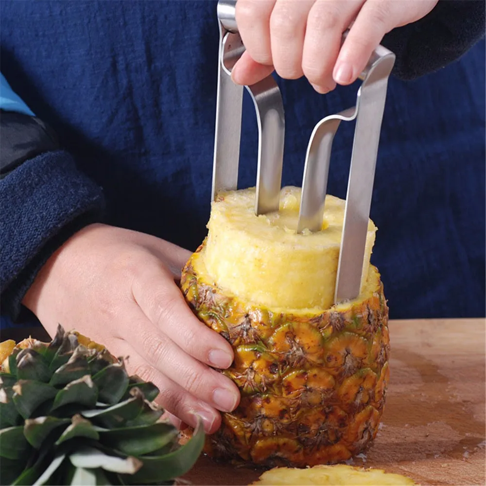 

gadgets kitchen tools new utensil stainless steel fruit pineapple peeler corer cutter slicer manual peeling machine