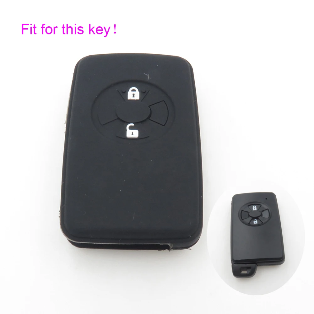 Xinyuexin силиконовый чехол для автомобильного ключа Toyota Camry Avalon Smart Remote Car Key Jacket Wallet