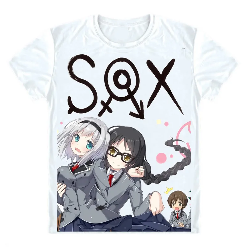 Shimoseka футболки с коротким рукавом рубашки Shimoneta to Iu Gainen ga Sonzai Shinai taiкутsu na Sekai SOX Ayame