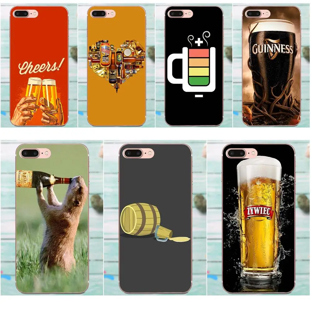 Пивной ТПУ сотовый Чехол для Apple iPhone 4 4S 5 5C 5S SE 6 6S 7 8 Plus X XS Max XR|Чехлы-накладки| |