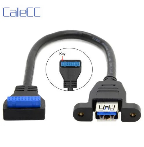 90 градусов USB 3 0 один порт Гнездо винтовое крепление Тип вниз угловая материнская