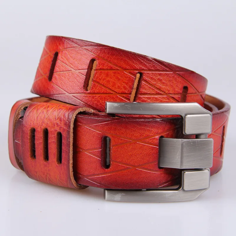 

2019 Hot Style Men Belt Designer High Quality Genuine Leather Pin Buckle Belts For Men Fashion Business Men Belts cinto masculin