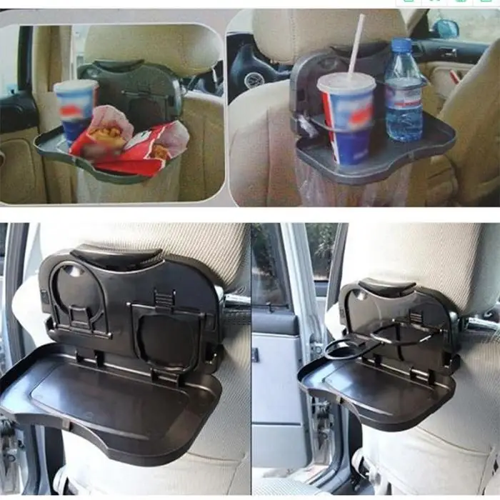 Складной автомобильный стол на заднее сиденье Пластиковый питьевой стойка для еды Подставка-лоток подставка стол CSL2018