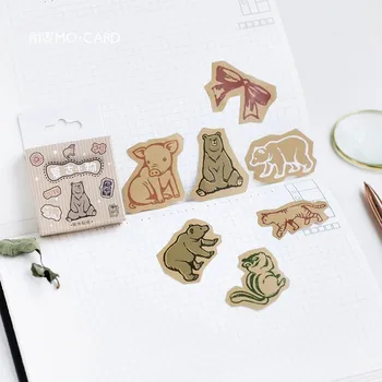 

45PCS/box Creative Retro Little Things Paper Lable Stickers Crafts And Scrapbooking Decorative Lifelog Sticker Lovely Stationery