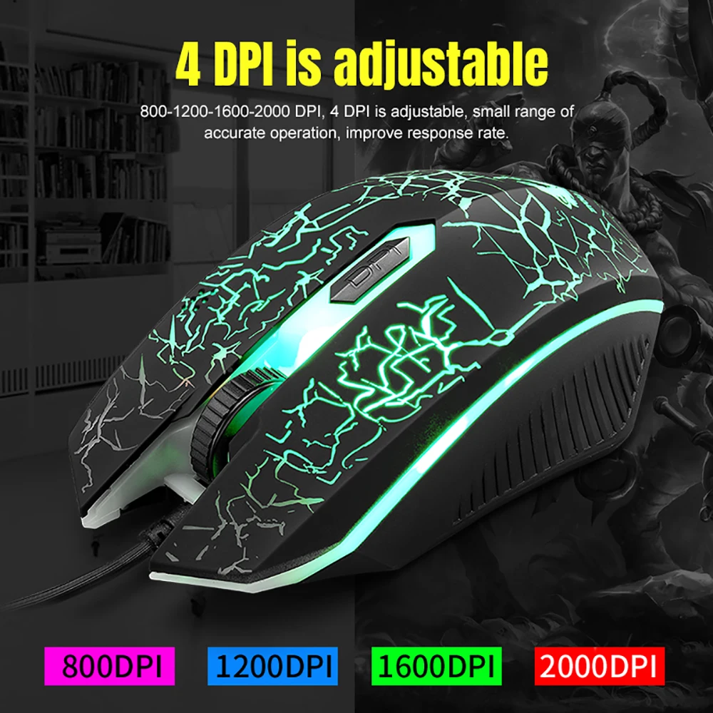 VicTsing XR992 Gaming Keyboard And Mouse Set Rainbow Backlight USB Ergonomic For PC Laptop Gamer Games Mouses And Keyboards Kit (3)