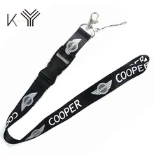 1 шт. мини ключ значок на цепочке ID Держатели спортивный мобильный телефон шейный ремешок ремни для BMW Mini Cooper брелок R56 R50 аксессуары