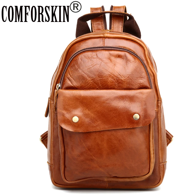 

COMFORSKIN Brand Women Backpacks New Arrivals Mochilas Mujer Premium Cow Leather Fashion Vintage Women Bags with Soft Handle