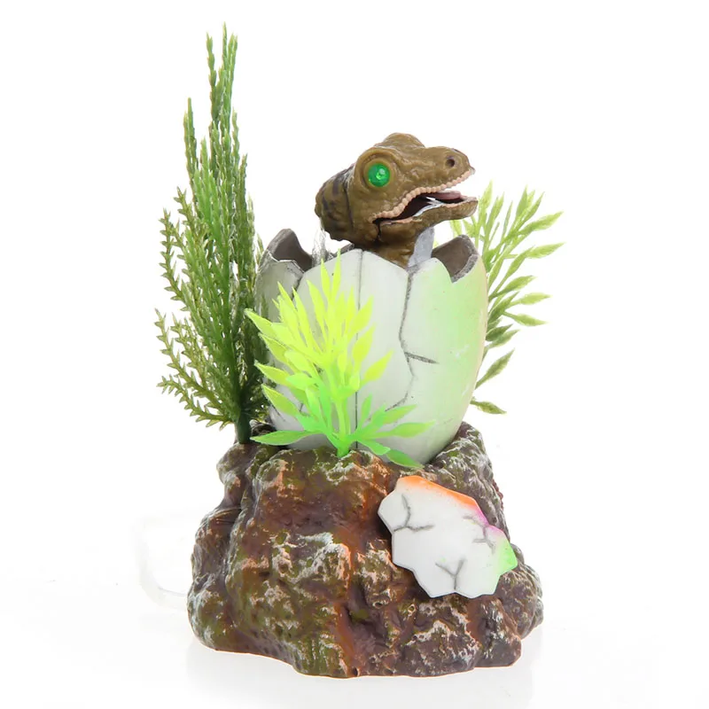 Aquarium Fish Tank Decoration Baby Dinosaur Oxygen Air Operated Wheel