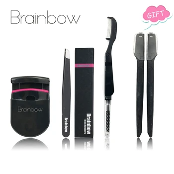 

Buy 3 Get 1 Gift Brainbow Eyes Makeup Tools Set False Eyelash Curler Eyebrow Tweezer Eye Brush Comb Makeup Sharp Eyebrow Shaping