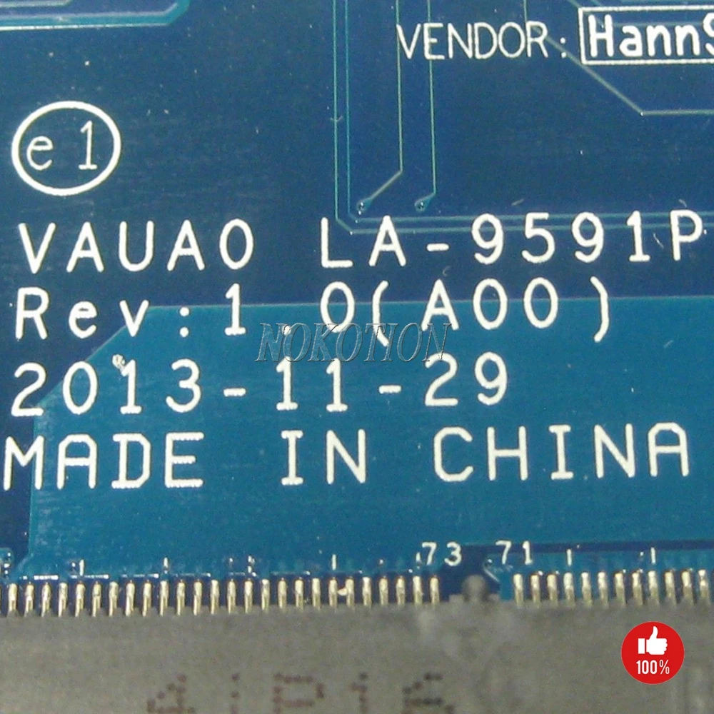NOKOTION VAUA0 LA-9591P CN-03M26R 03M26R 3M26R для DELL Latitude E7440 ноутбук материнской платы с i5-4300U Процессор