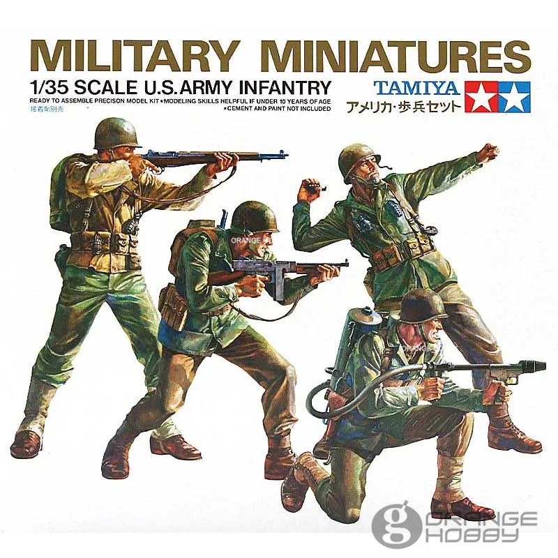 OHS Tamiya 35013 1/35 армии США Пехота миниатюры сборки военных деятелей Модель