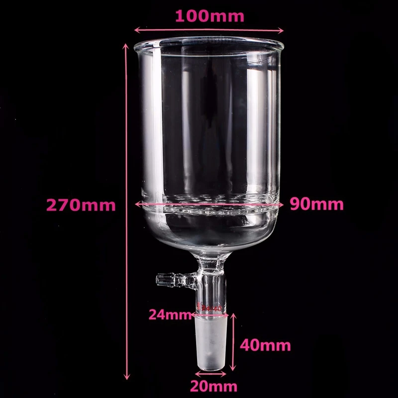 Отличная гелевая ручка фирмы kicute боросиликатного 24/40 мл 1000 стекло воронки лабораторные Buchner с мм 90 мм пор плиты лаборатория пособия по химии