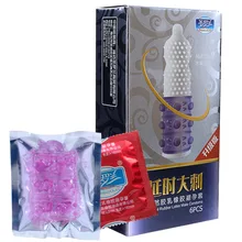 6Pcs Pack Men Penis G spot Condoms font b Sex b font Toys Condones For Male