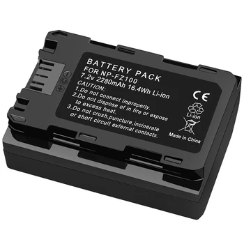 

2Pc 2280Mah Np-Fz100 Npfz100 Np Fz100 Battery + Lcd Dual Usb Charger For Sony Np-Fz100, Bc-Qz1, Sony A9, A7R Iii, A7 Iii, Ilce