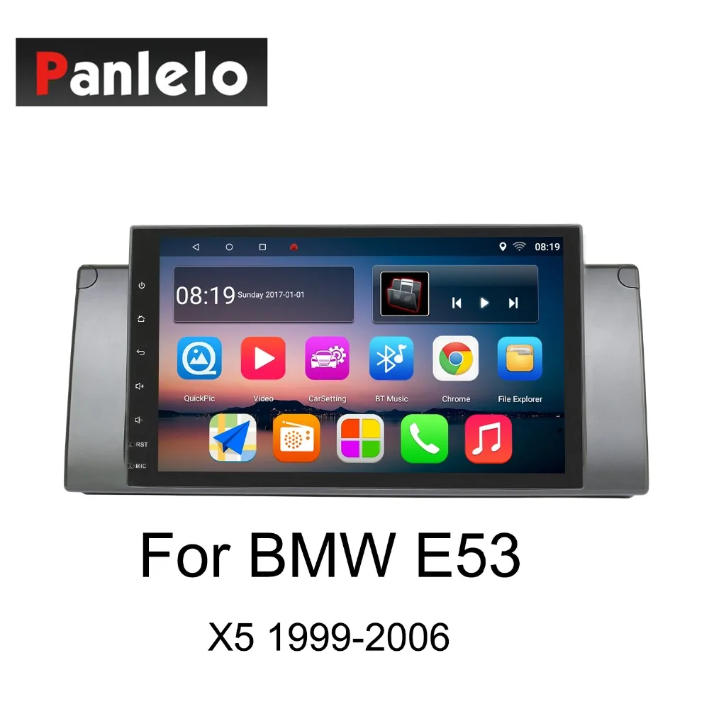 Panlelo для BMW 5 серии E60 2003 2010 3 E46 1997 2006 X5 E53 1999 Android 8 автомобильный стерео GPS навигация