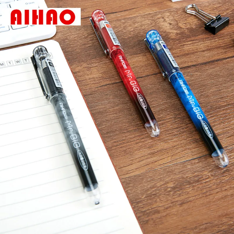 Aihao Новое поступление 0.5 мм наконечник иглы гладкой записи Кепки ручка Высокое качество приятный красочный Ручка гелевая ручка, школы и