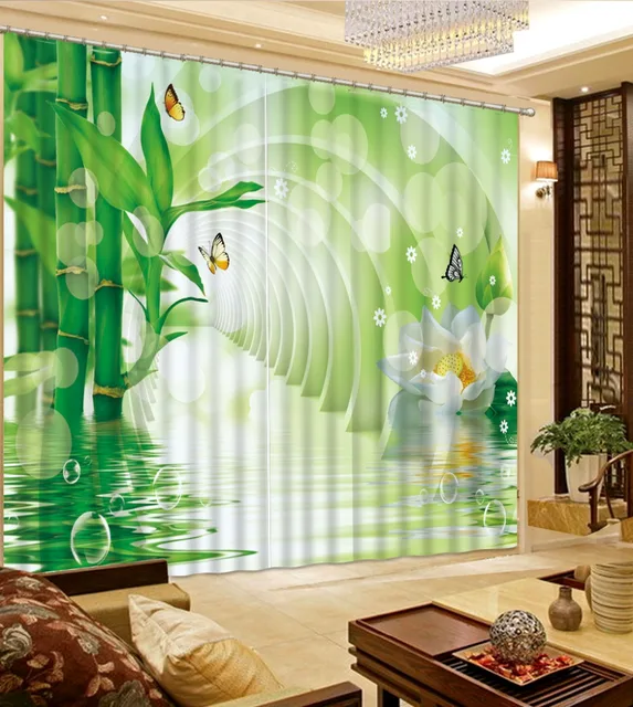 Casa da sogno lago farfalla finestra tende moderne 3d tende della ... Tende da sogno